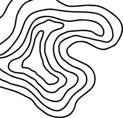 Topographic Map Lines