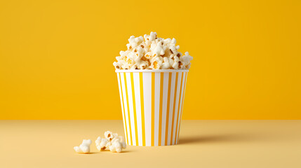 Popcorn explosion, snack background concept