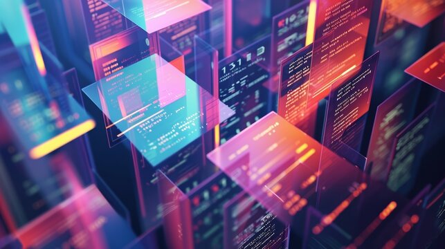 An AI-generated illustration that represents the simplicity and intuitiveness of online document interfaces and user experiences