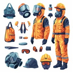 Fototapeta premium PPE or personal protective equipments 