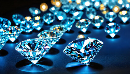 Diamond Gemstone, Precious, Luxury, Gem, Fashion, Accessories, Sparkle, Glitter, Expensive, Rare, Shiny, Elegant, AI Generated
