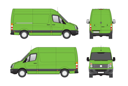Volkswagen Crafter cargo van template