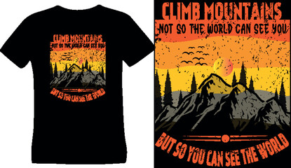 Outdoor Hiking T shirt Design Vector or EPS