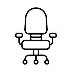 Office Chair icon vector, stock illustration