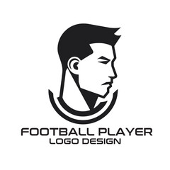 Football Player Vector Logo Design