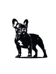 layful Panache: Vectorized French Bulldog Delight