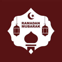 Ramadan Mubarak Vector Art Design