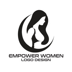Empower Woman Vector Logo Design