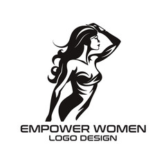 Empower Woman Vector Logo Design