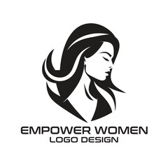 Empower Woman Vector Logo Design