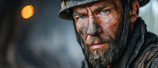 Serious Senior Soldier – A Pensive Warrior in Camouflage, Gazing into the Darkness of Battle