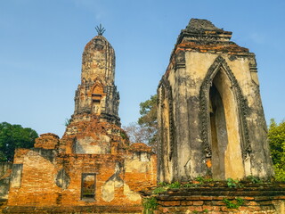 Wat Cherng Tha temple, Unesco World Heritage site, in Phra Nakhon Si Ayutthaya, Thailand - 739230379