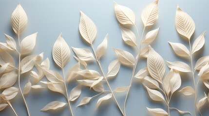 Shadows and silhouettes of leaves on a white wall, soft and intricate patterns, playing with light and nature's designs, Photorealistic, shadow art ph