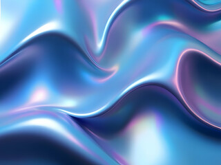 wavy pink blue holographic background
