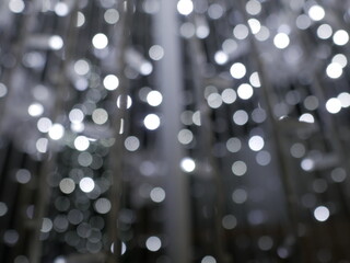 Abstract christmas background in bokeh. 