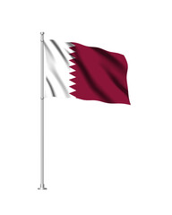 Qatar Nation Flag 