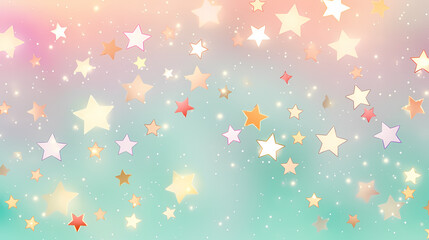 Colorful cheerful rainbow stars background wallpaper children cartoon bedroom design