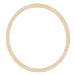 round wooden frame