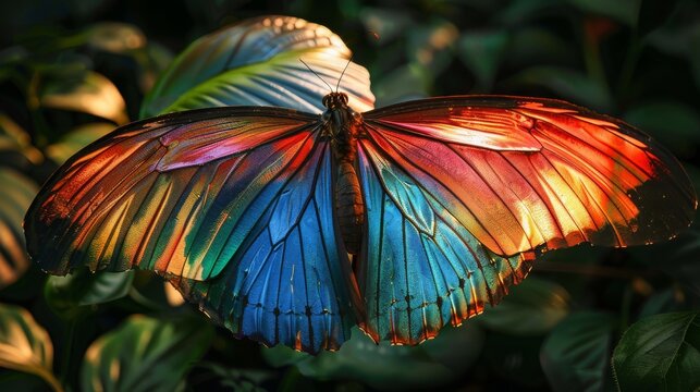 Butterfly Wings that can change color depending on its environment