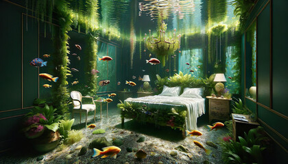 An Underwater Bedroom Paradise