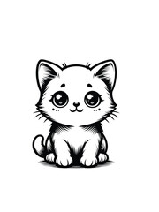 Purr-fectly Cute: Charming Cat Vector Graphics