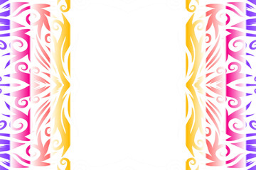 Beautiful abstract design of batik ethnic dayak borneo pattern 