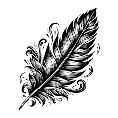 Feather Tattoo Design