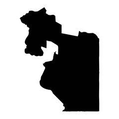 Wele Nzas province map, administrative division of Equatorial Guinea. Vector illustration.