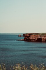 cliffs and the sea