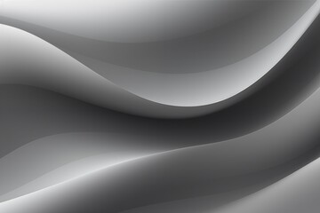 Gray wave gradient background. Curve futuristic banner.