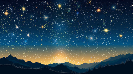 Night sky full of stars background 