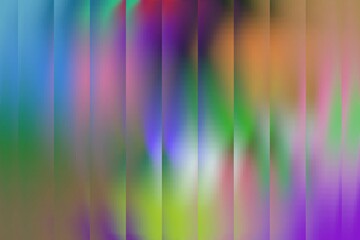 Kolorowe tęczowe tło z efektem pasiastego pionowego cyfrowego reliefu. oraz gradientu, abstrakcyjne tło, tekstura - obrazy, fototapety, plakaty