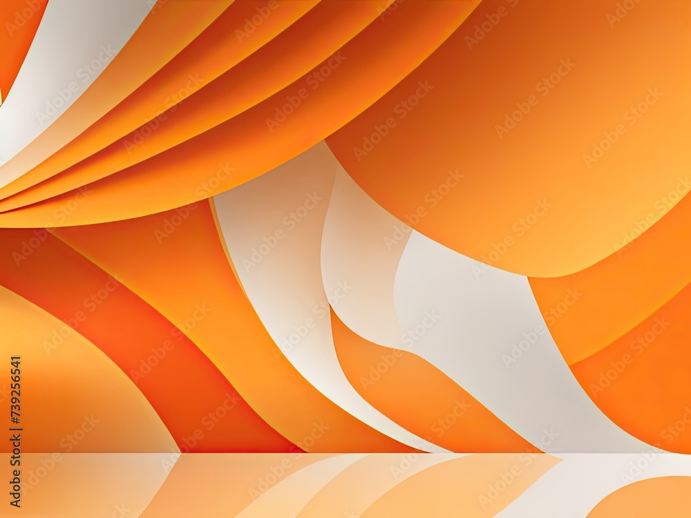 Fototapete abstract smooth orange backdrop layout for a business report using a designstudioroom site template