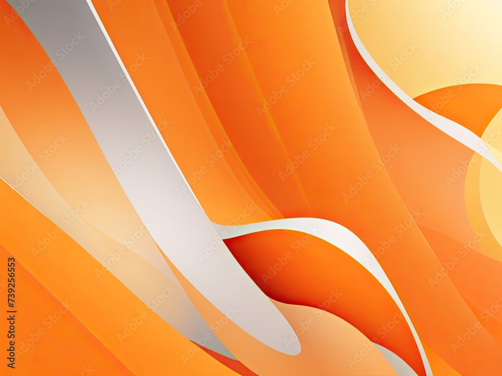 Poster abstract smooth orange backdrop layout for a business report using a designstudioroom site template