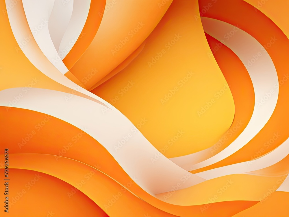 Poster abstract smooth orange backdrop layout for a business report using a designstudioroom site template