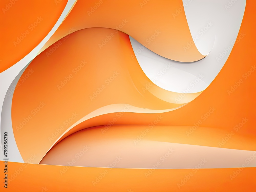 Poster abstract smooth orange backdrop layout for a business report using a designstudioroom site template