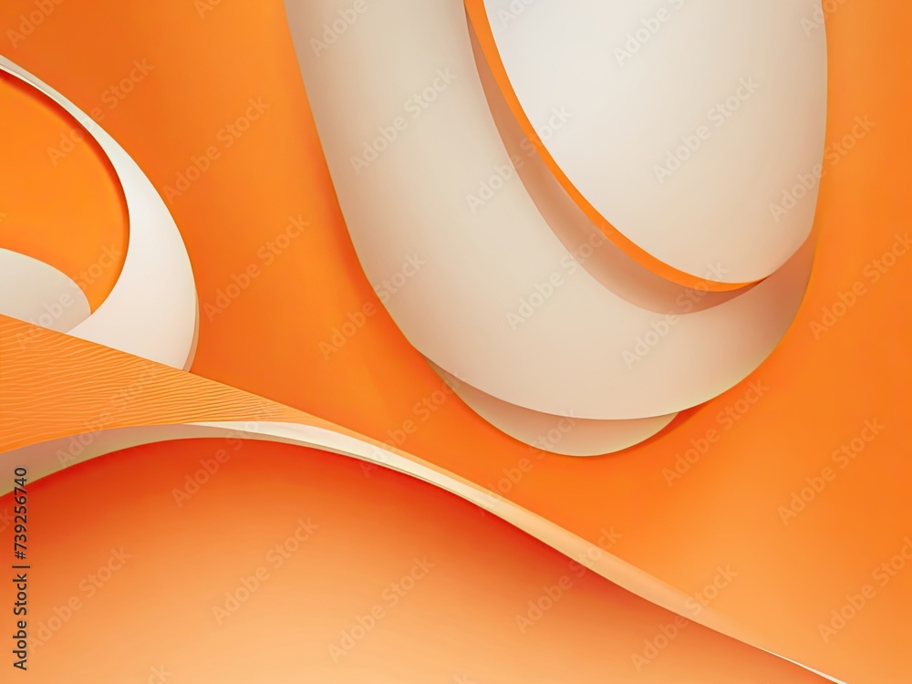 Poster abstract smooth orange backdrop layout for a business report using a designstudioroom site template