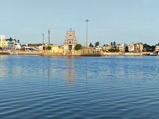 Beautiful View of Arulmigu Thiyaagaraaja Swaamy Temple in Thiruvarur, Tamil Nadu, India