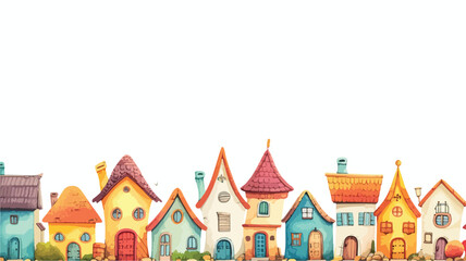 Obraz na płótnie Canvas Illustration of the different houses 