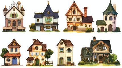 Illustration of the different houses