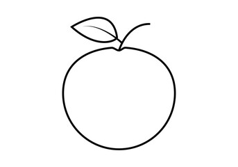 Icono negro de manzana en fondo blanco.