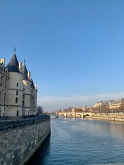 Obraz premium City, park, louvre, eiffel tower in Paris, France