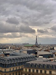 City, park, louvre, eiffel tower in Paris, France