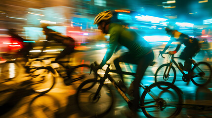 An annual night ride event in the city where thousands of cyclists light up the streets with decorated bikes and costumes creating a moving celebration of cycling culture.