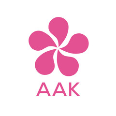 AAK  logo design template vector. AAK Business abstract connection vector logo. AAK icon circle logotype.
