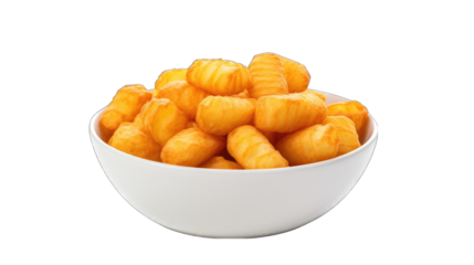 Cheese Potato Puff Snack png / transparent