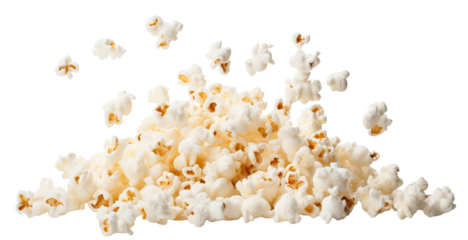 Falling delicious popcorn cut out