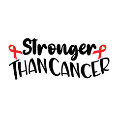 Stronger Than Cancer SVG Design