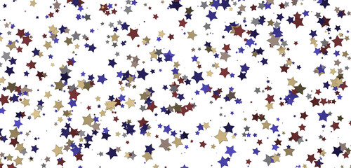Descendant Christmas Constellations: Mind-Blowing 3D Illustration of Falling Festive Star Patterns