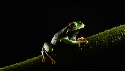 Fototapeta premium Leap Into the Extra Day: Celebrating February 29th with a Green Frog